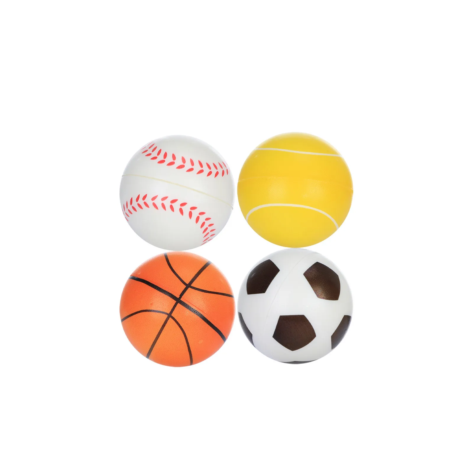 1pcs 55mm Anti Stress Ball Relief soccer Football Basketball Baseball Tennis Foam squeeze Ball Toys for Children Girls Boys