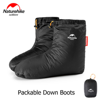 Naturehike Goose Down Boots for Men Women, Thermal Socks, Footwear, Outdoor Hiking, Camping, Sleeping Bag Accessories, Winter