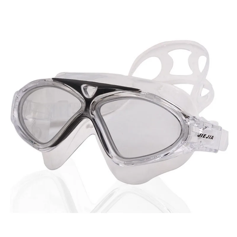 

JIEJIA Super Big Adult Waterproof Swim Glasses Swimming glasses Clear Version Diving goggles Professional Anti-Fog Sport Eyewear