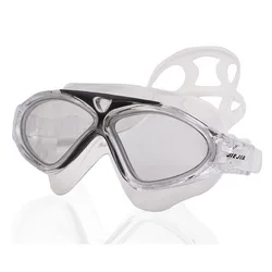 JIEJIA-Gafas de natación súper grandes para adultos, gafas de natación impermeables, versión transparente, de buceo, profesionales, antiniebla, deportivas