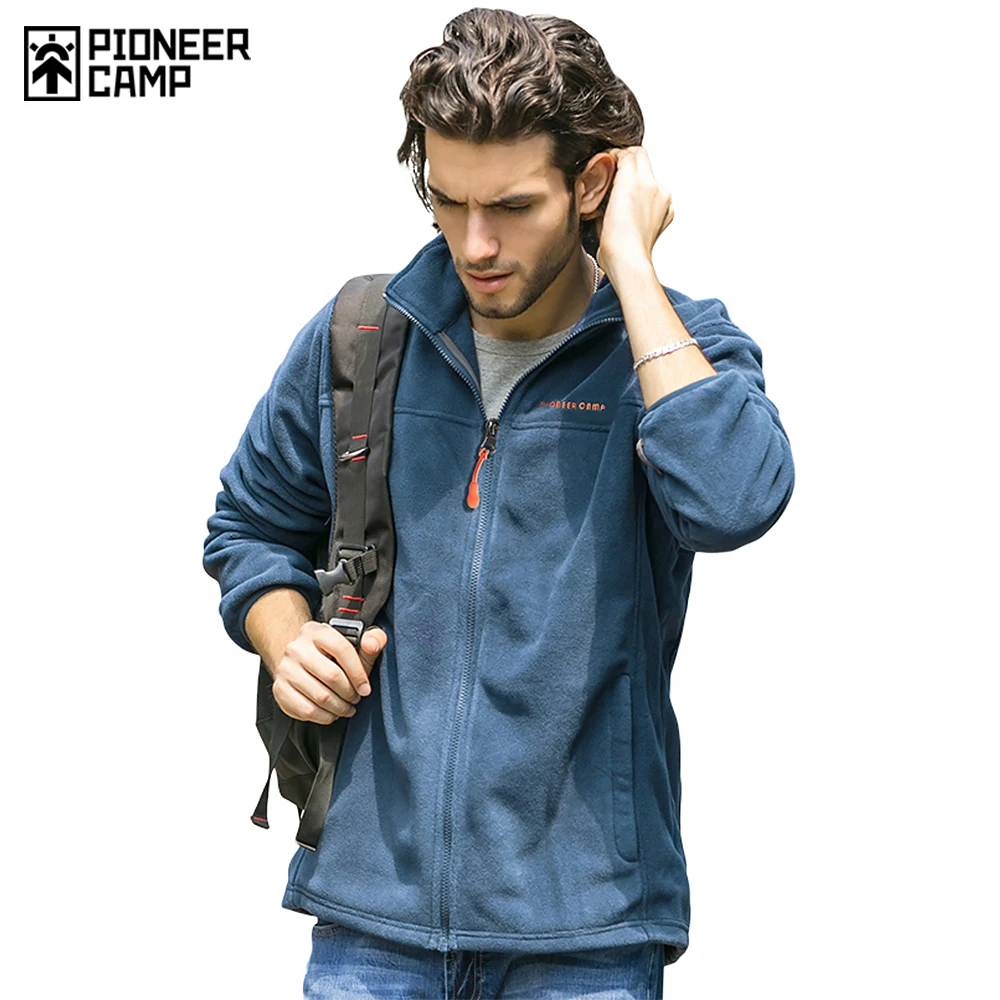 Pioneer Camp fleece warm jacket men brand clothing autumn winter coat male top quality outerwear for men 520500A