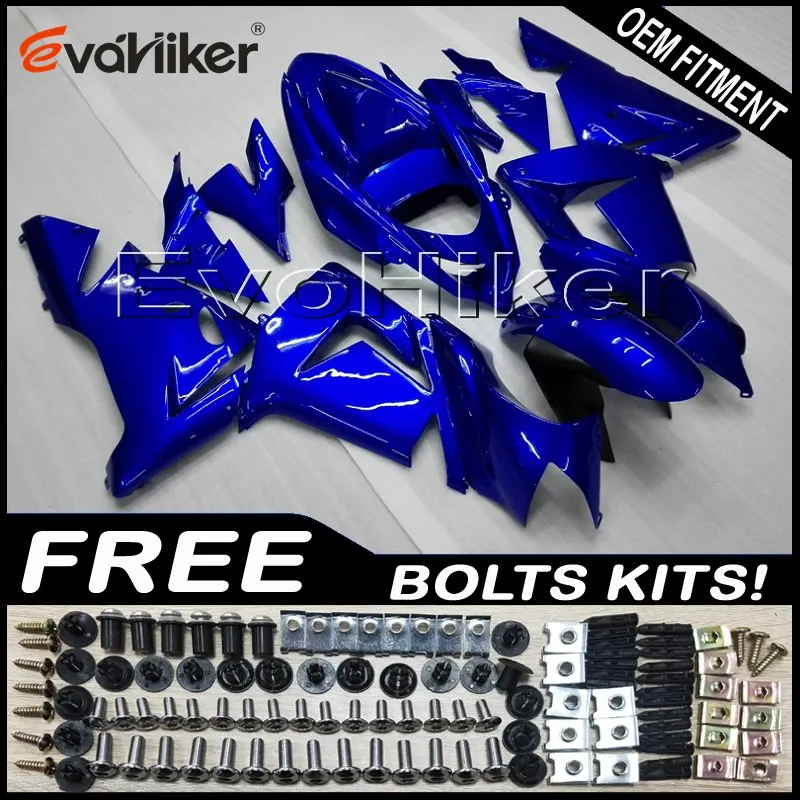 

Custom fairing for ZX-10R 2004-2005 ABS motor panels Body Kit Injection mold blue+gifts