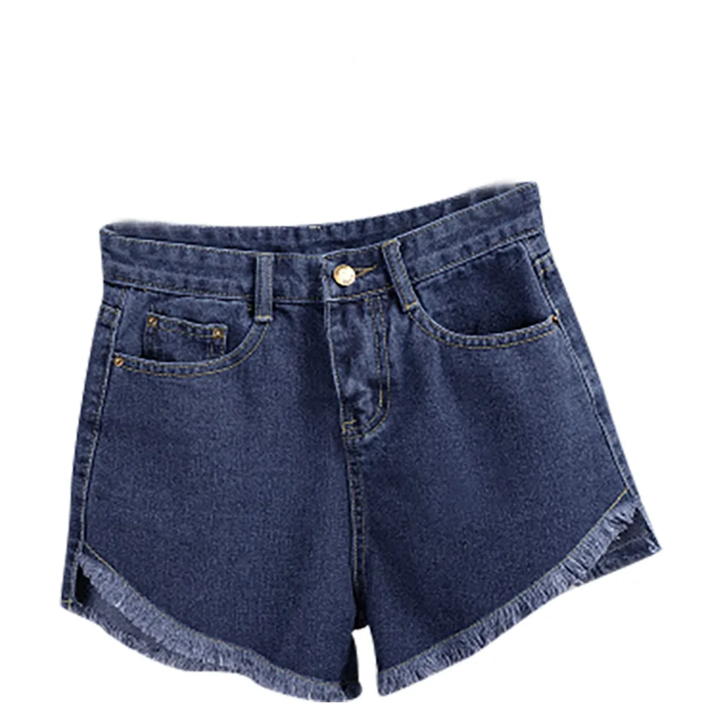 new arrival casual hot sale denim women shorts Mid waists fur-lined leg-openings Plus size sexy short Jeans