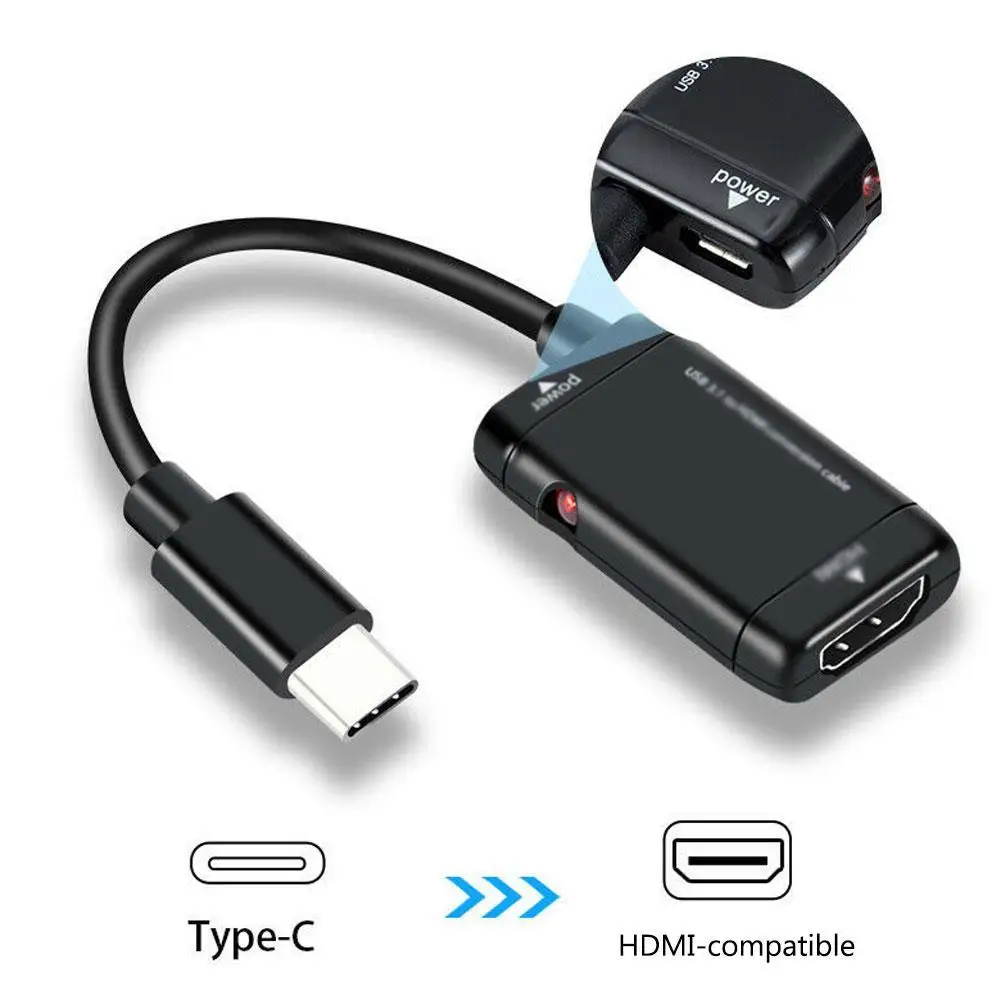 USB-C ประเภท C ถึง HDMI Adapter USB 3.1ชายต่อหญิงสำหรับ MHL Android โทรศัพท์แท็บเล็ตแผ่น USB Hub Hotsale