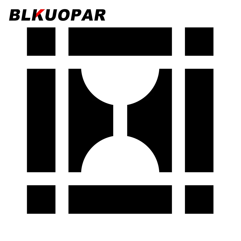 BLKUOPAR for Abstract Car Stickers Creative Occlusion Scratch Decals Sunscreen Cute Windows Refrigerator Decor Car Goods