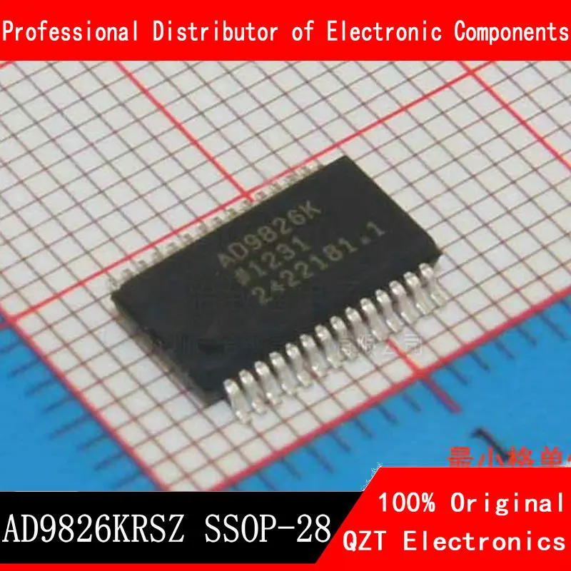 5pcs/lot AD9826KRSZ AD9826KRS AD9826 SSOP28 new and original In Stock