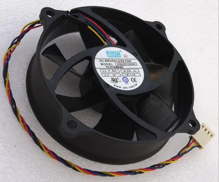 9025 9CM DF0922512SEHN 12V 0.35A fan circular hydraulic 4-wire speed regulating.