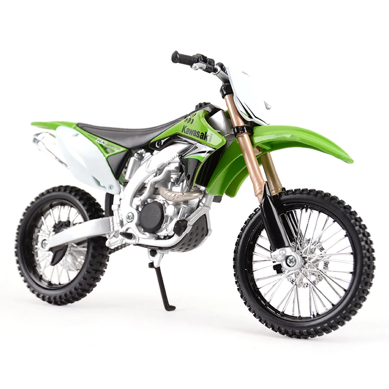 Maisto 1:12 Kawasaki KX 450F Green Die Cast Vehicles Collectible Hobbies Motorcycle Model Toys