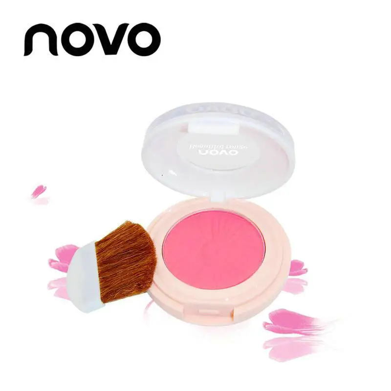 NOVO Face Matte Blusher Powder Rouge  Pink nude makeup repairCheek Blusher Brush Palette