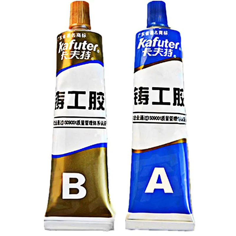 100g Kafuter A + B Metallo Riparazione Super-Adesivo Colla di Ferro Acciaio Inox Radiatore Auto Serbatoio di Acqua Speciale Perdita di Collegare saldatura Colla