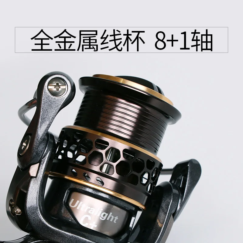 Ultralight 179g 1000 series Spinning Fishing Reel Carbon fiber body Double metal Spools Fishing wheel UL fishing Tackle