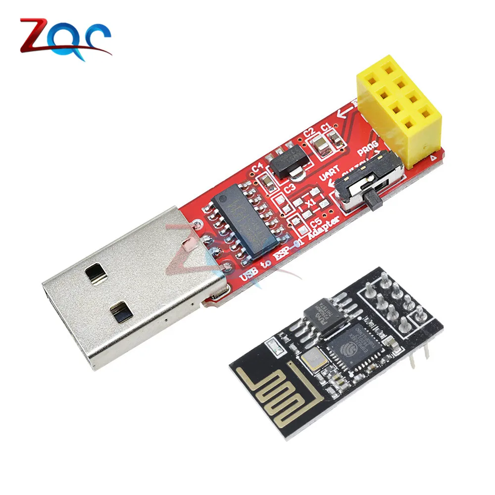 CH340 USB to ESP8266 Serial ESP-01 ESP-01S Adapter Wireless WiFi Development Board ESP01 ESP01S Programmer Adapter Module