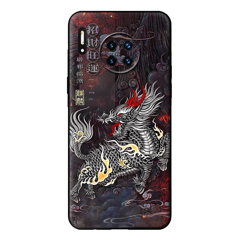 

Big White Kirin Embossed phone case For iPhone 15 Pro Max 14 PRO MAX 13 PRO MAX 12 pro max Chinese style soft case