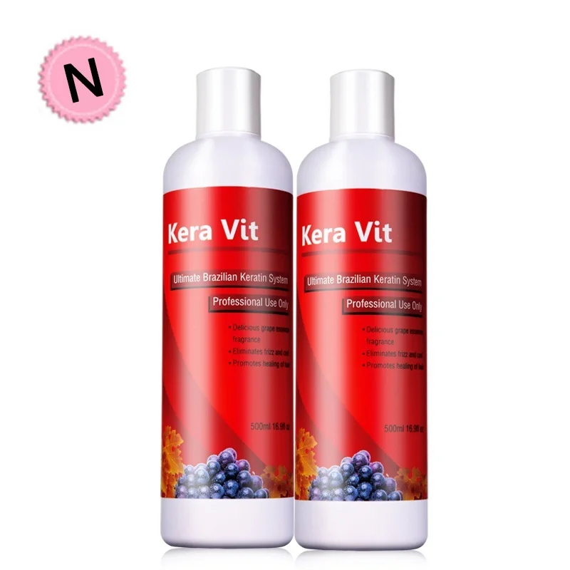 Hair Care 2pcs 500ml Keravit 5% Formalin Brazilian Keratin Moisturizing Treatment for Straightening Cream Repair Hair Smooth