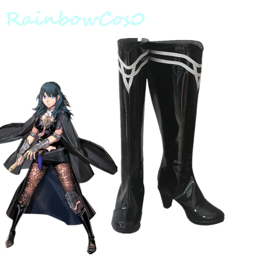 Fire Emblem Profesora capaz Byleth Cosplay Shoes Boots Game Anime Halloween RainbowCos0