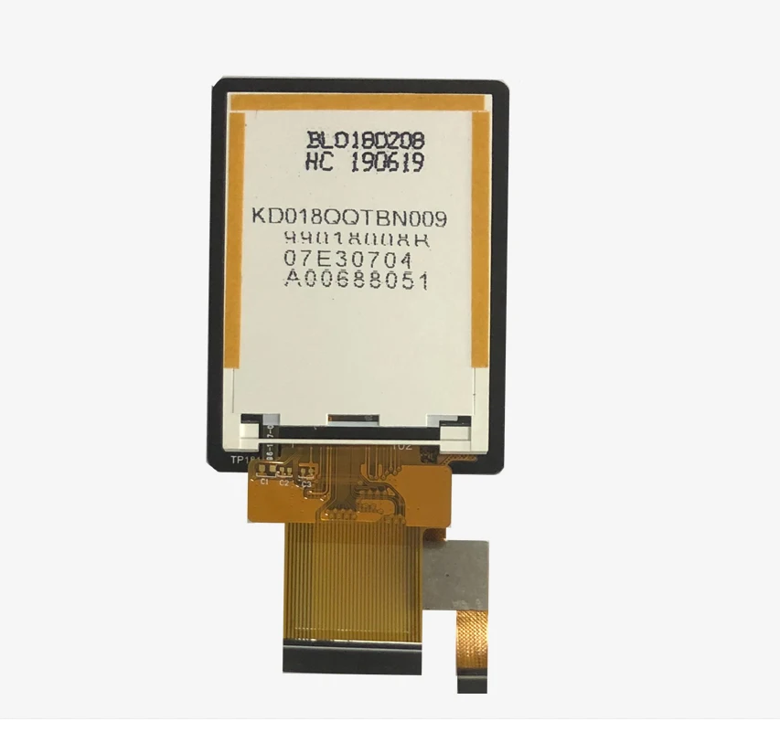 1.77 inch 128*160 QQVGA, ST7735S, MCU/SPI interface TFT LCD with capacitive touch panel Support Small quantity Never End of Life