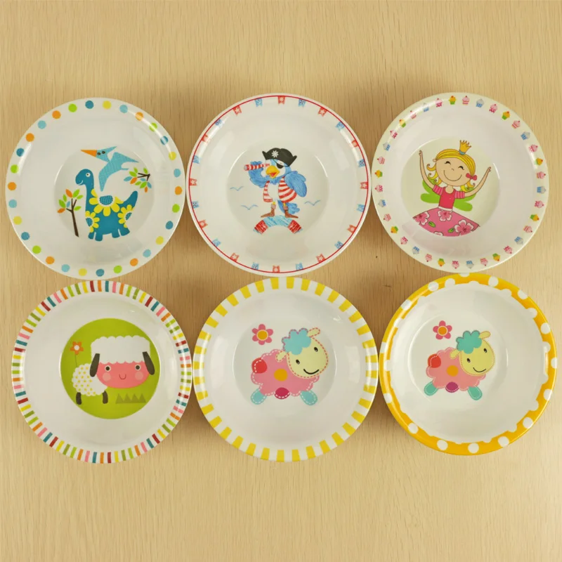 

2pcs 14.5cm Anti-shock Children' Kawaii Bowl Small Cute Bowls for Kids Healthy Lovely Cartoon Bowls Flower Shaped Rice Bowl