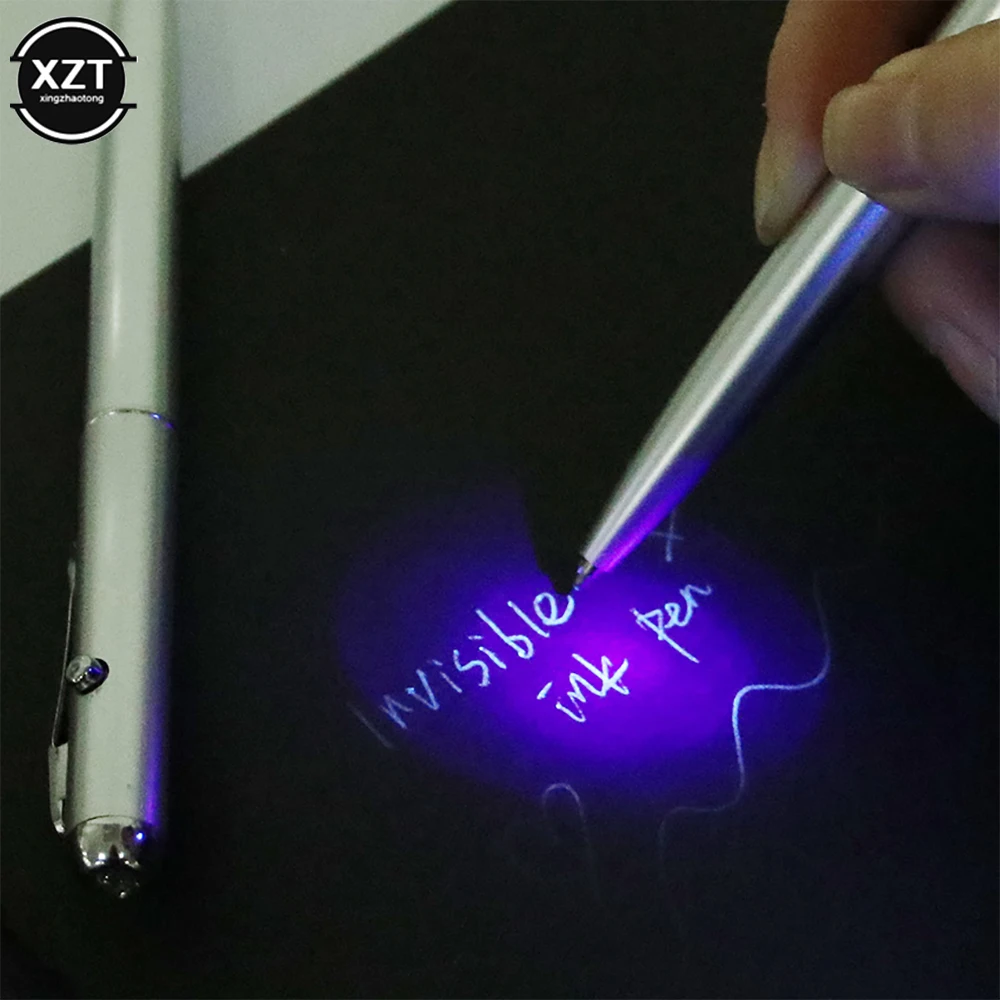 1Pcs Plastic Material Invisible Ink Pen Novelty Ballpoint Pens New Office School Supplies With Uv Light Magic Secret Ballpoin view 6