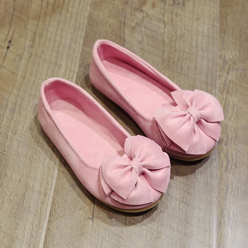 Mocassins en Daim Souple avec Nministériels d Papillon pour Fille, Chaussures de Princesse, Décontractées, Printemps-Automne