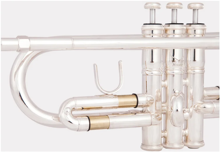 Made in Japan 8335 Silver Plated Small Trumpet Pipe Bb Flat Instrument Brass Strudents Bb Trompeta