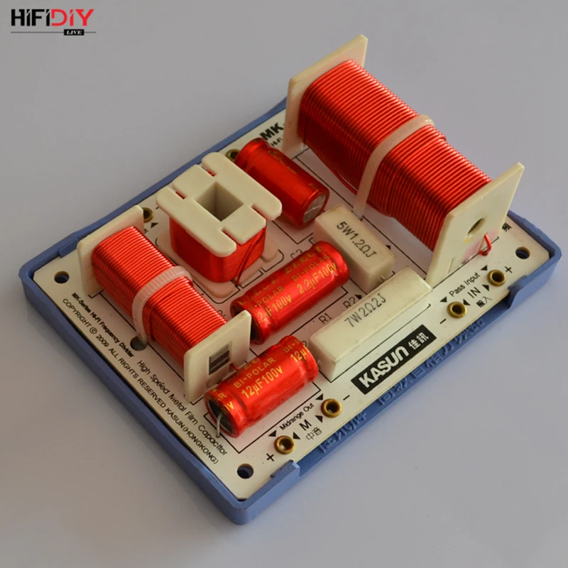 HIFIDIY LIVE MK-400C 3 Way 4 speaker Unit (tweeter + mid +2* bass )HiFi Speakers audio  Frequency Divider Crossover Filters
