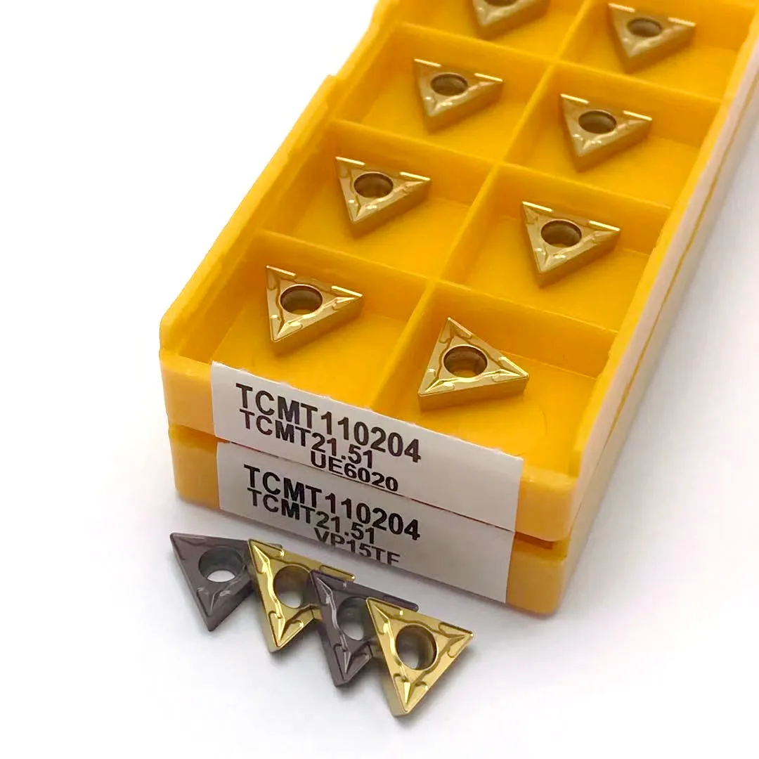 Tcmt110204 vp15tf/ue6020/us735 cncツール三角超硬ブレード金属旋盤工具フライス工具tcmt110204車の刃 | ur