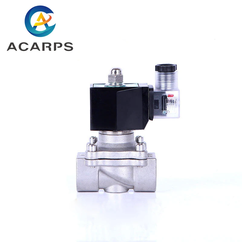 

3/8" Normally Closed Stainless Steel IP65 Waterproof Solenoid Valve DC12V 220VAC 24VDC 12VDC 110VAC Solenoid Valve For Water Gas