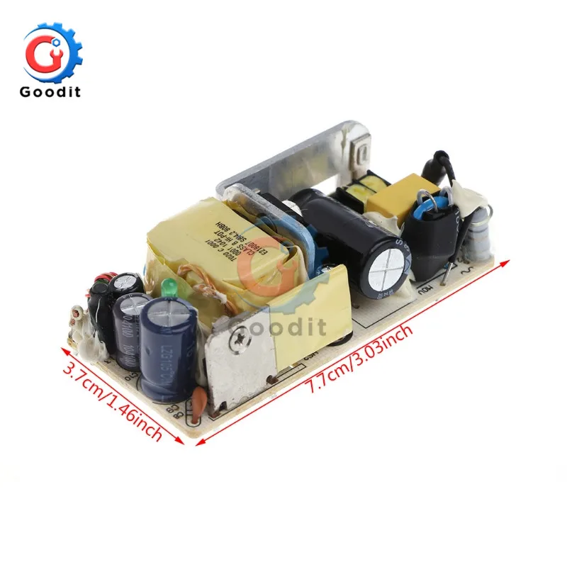 AC-DC 5V 2A/2.5A 12V 1A Switching Power Supply Module Bare Circuit 220V to 5V 12V Board for Replace/Repair