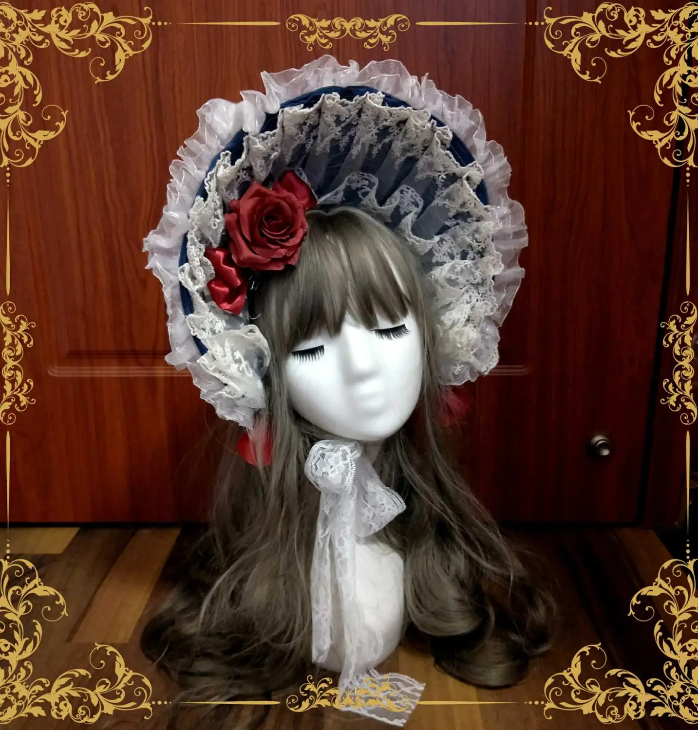 Lolita headdress หิมะ Cape BNT หมวก Kawaii สาวอุปกรณ์เสริมผม Gothic Lolita Sweet Lolita Headwear คอลเลกชันสาวคอสเพลย์