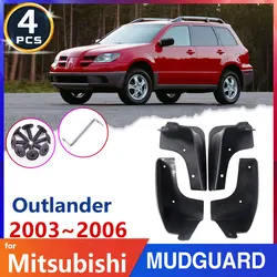 Car-Mud-Flap Tire Fender Mudguard for Mitsubishi Outlander 2003~2006  2004 2005 1st Gen Mudflaps Auto-Accessories-Goods Stickers