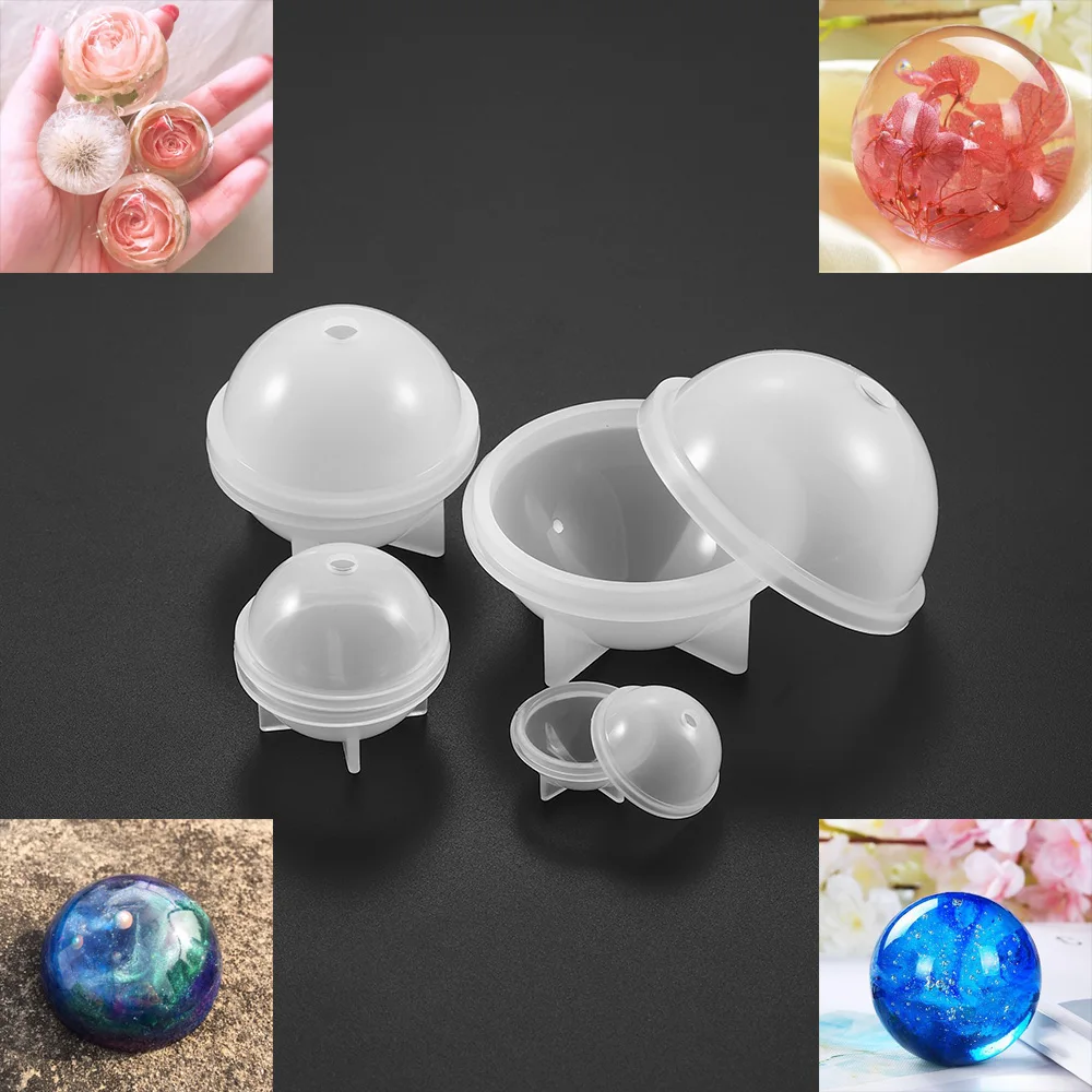 2-7cm Sphere Crystal Epoxy Resin Mold For Hand Craft Ornamentation Epoxy Resin Mold DIY Jewelry Making Findings Accessories