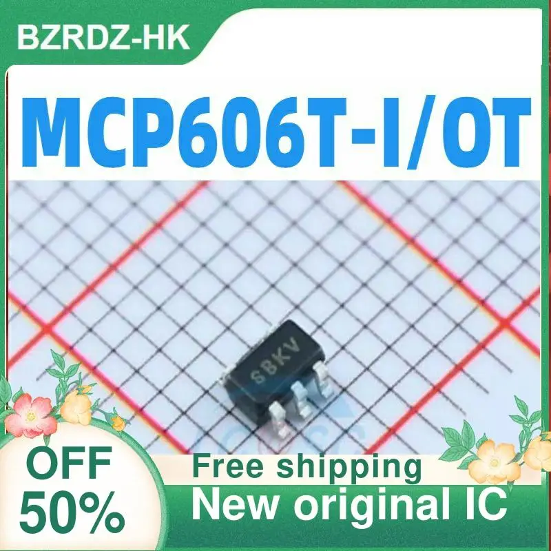 20 piezas/OT SOT-23-5 2,5 V-5,5 V, nuevo IC original, MCP606T-I