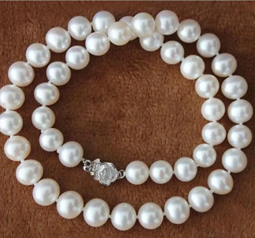 

Fashion jewelry Free Shipping AAAA 8-9mm White South Akoya Sea Pearl Necklace 18''