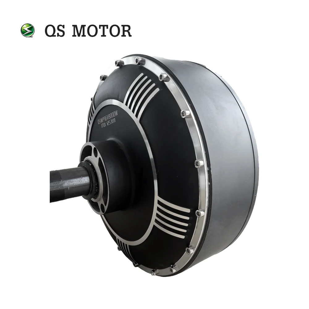 QS Motor 8000W V3 96V 110kph Single Shaft E-Car Hub Motor For Electric Car 4 Wheelers