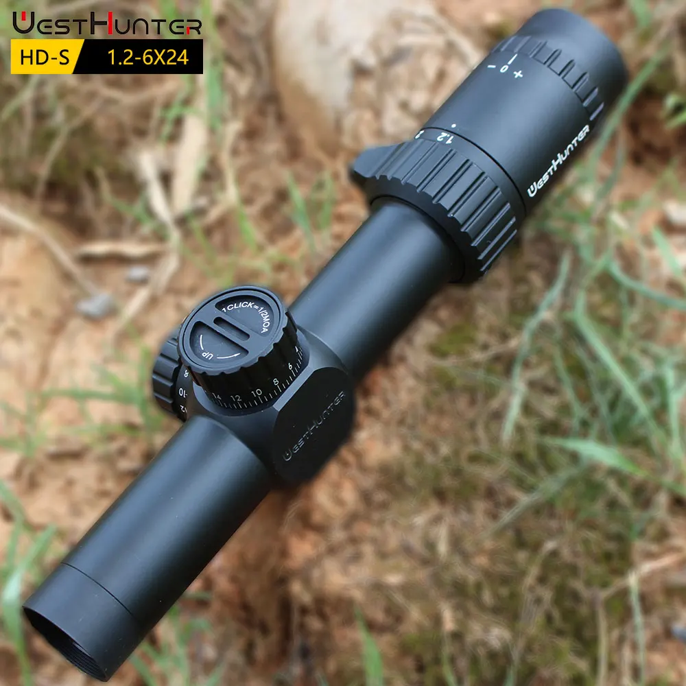 Imagem -02 - Westhunter-hd-s Compact Scope com Mil Dot Retículo Caça Riflescopes Turret Reconjunto Lock Tactical Visão Óptica. 223. 223. 223