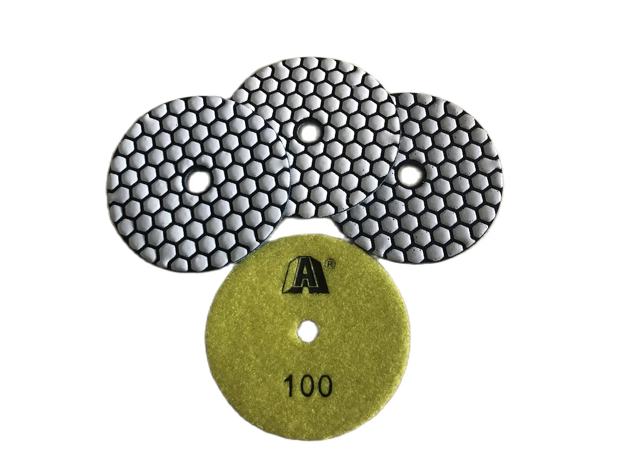 4 Inch 100mm Abrasive Diamond Dry Polishing Pad Flexible For Grinding And Cleaning Granite Stone Concrete Marble Sanding Disc