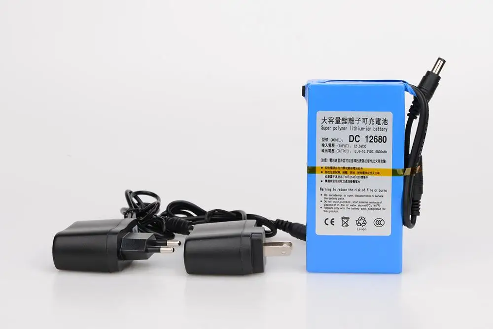 Portable DC 12V 6800mah Rechargeable Li-polymer Battery Pack Charging Power Bank For GPS Car Camera Camcorder Batteries DC 12680
