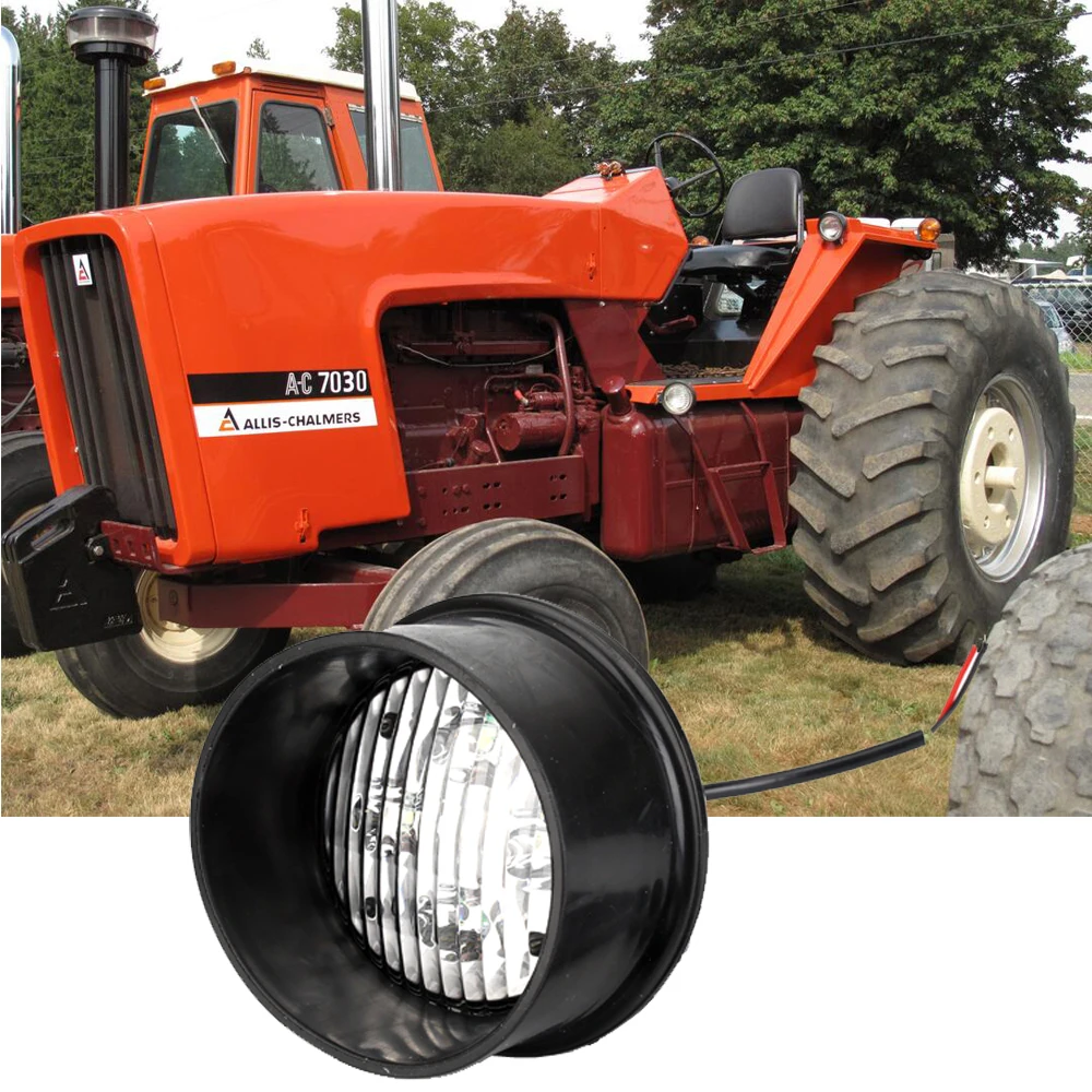 40W LED Fender Light - Rear Mount Includes Short & Long Bezels For Allis Chalmers 6000-7000 Series and Tractors OEM: 70249147