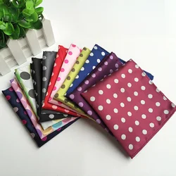 10*10 Polegada novos ternos de negócios masculinos bolso lenços quadrados para o casamento moda bolinhas hankies masculino toalha de bolso