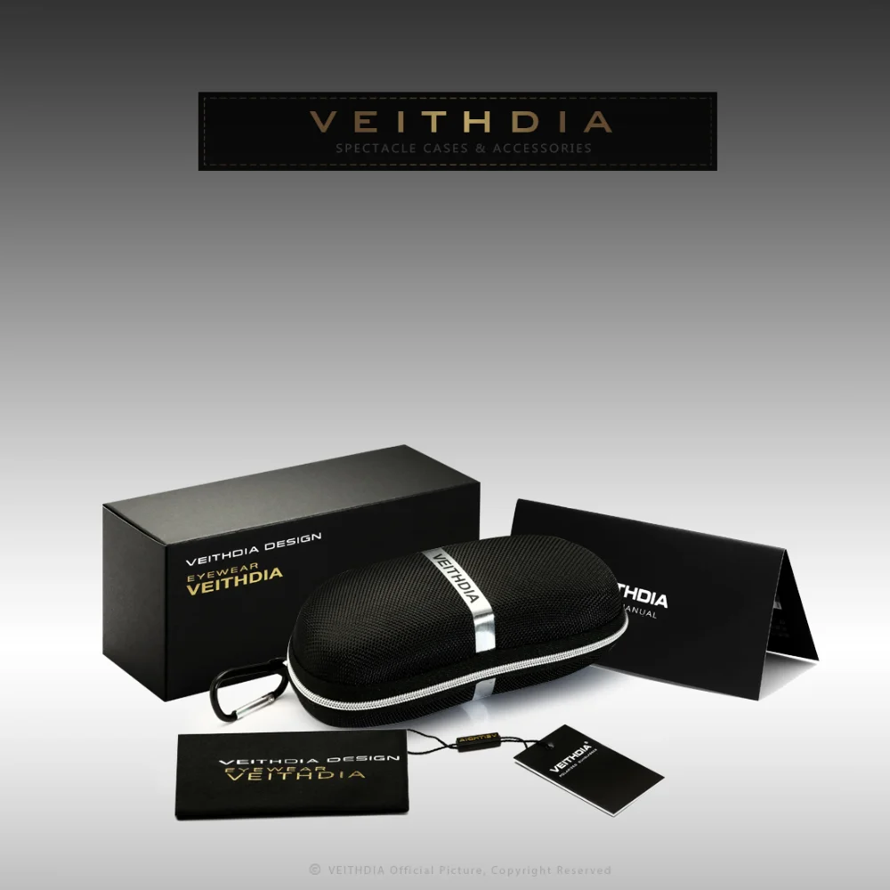 VEITHDIA occhiali da sole da uomo Classic Vintage Pilot Polarized UV400 Lens occhiali da sole Designer di marca Driving For Male Eyewear V1306