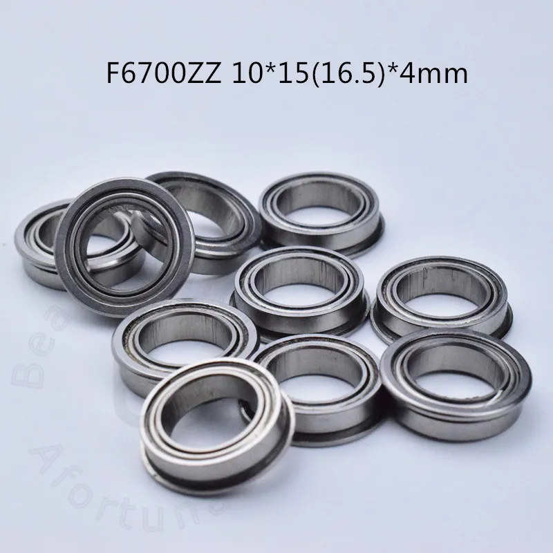 F6700ZZ 10 sztuk 10*15(16,5)*4(mm) stal chromowana Metalowe uszczelnione łożyska kołnierzowe