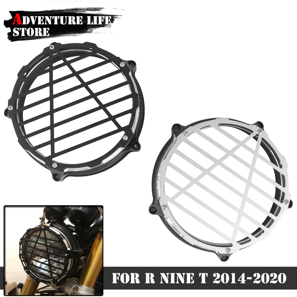 For BMW R9T RNINET R nine T Scrambler Pure /5 Motorcycle CNC Headlight Bezel Trim Ring Headlamp Guard Grill Protective 2014-2020