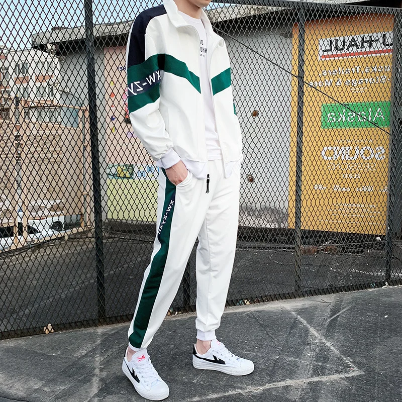 

Spring Tracksuit For Men Trend Twinset Lovers Two Set Jacket And Pant Ropa Deportiva Hombre Moda Survetement Homme 2 Piece