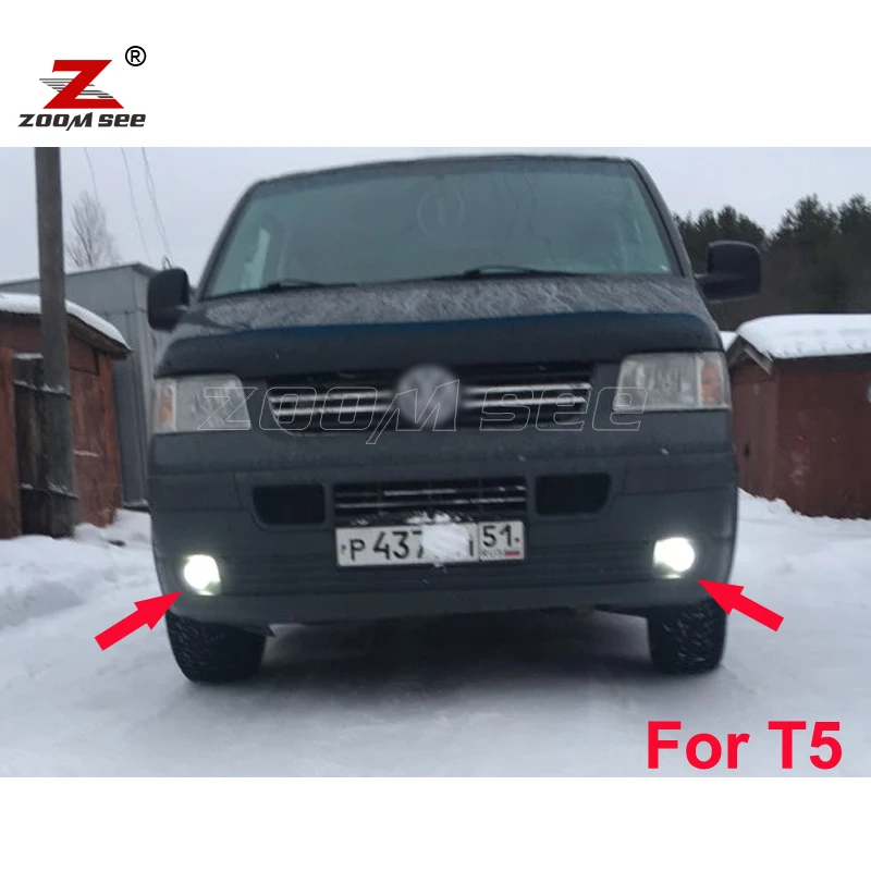 2pcs Canbus No Error White Car LED fog lamp front fog light bulb for VW Multivan Transporter Caravelle T5 T5.1 T6 (2003-2019)