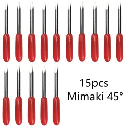 15pcs 45 Degree Mimaki Plotter Vinyl Cutter Knife Blades for Mimaki Cutting Milling Carving Tool Wear Resisting Durable