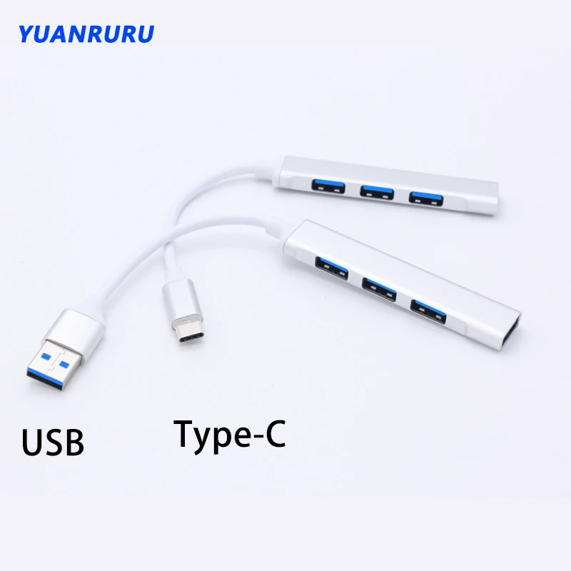 4 порта USB 2,0 концентратор 3,0 Тип C мультиразветвитель адаптер для Lenovo Xiaomi Macbook Pro 13 15 Air Pro ПК компьютер USB удлинитель