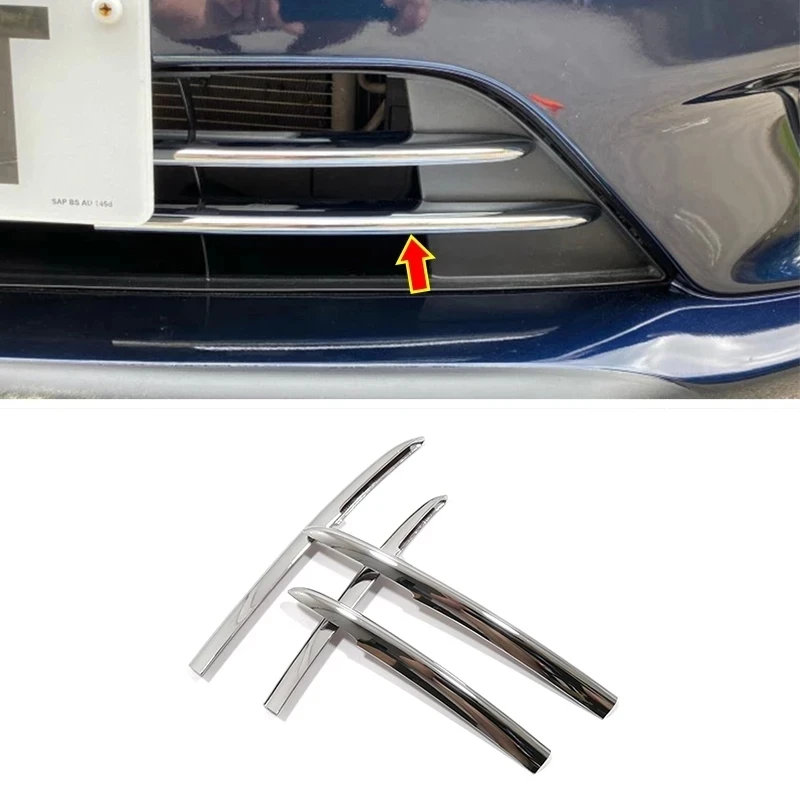 For Mazda 6 Atenza 2013-2018 ABS Chrome Car body protection Front up racing Grid Grille Cover trim Car Styling Accessories 4pcs