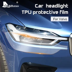 Hot Sale 2pcs for Volvo XC60 XC90 XC40 V90 V60 S60 S90 Accessories TPU Special Car Headlight Headlamp Protective Film Sticker