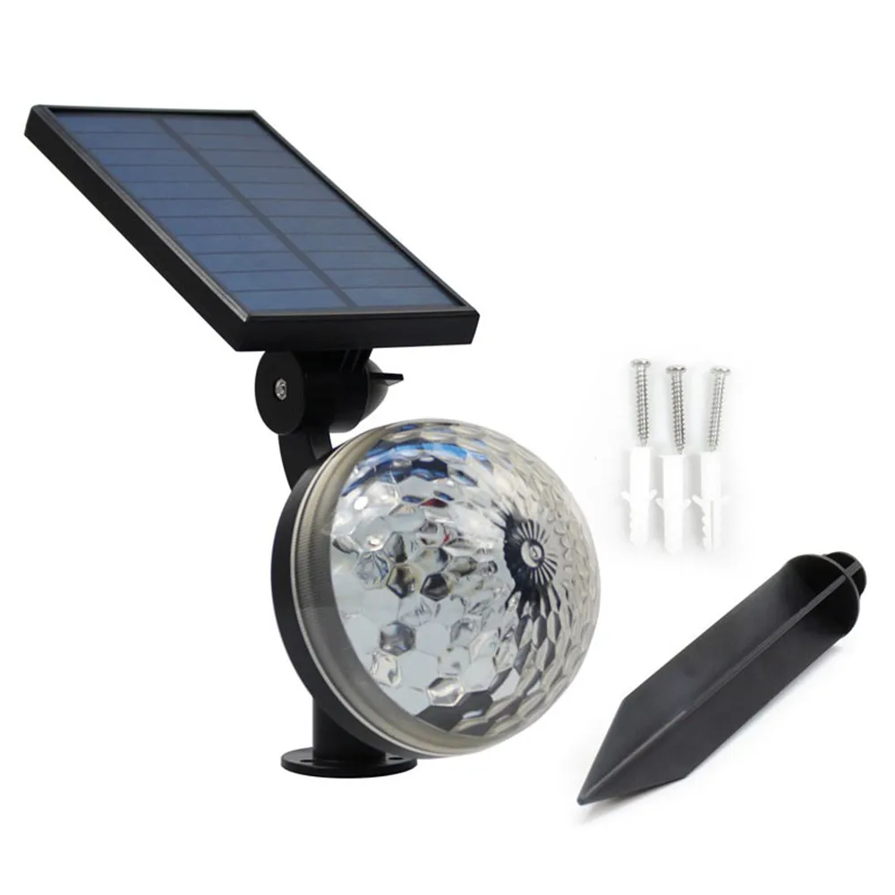 Solar Lawn Light LED Magic Ball Light Sound Control Spotlight Flash Colorful Lights Bar  DJ Music Sound Lamp