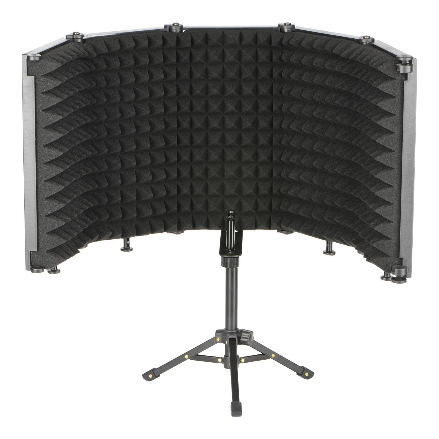 LO-PS68/69 3/5 Panel Studio Noise Acoustic Screen Adjustable Foldable Reduction Sound Absorbing Microphone Wind Shield Broadcast